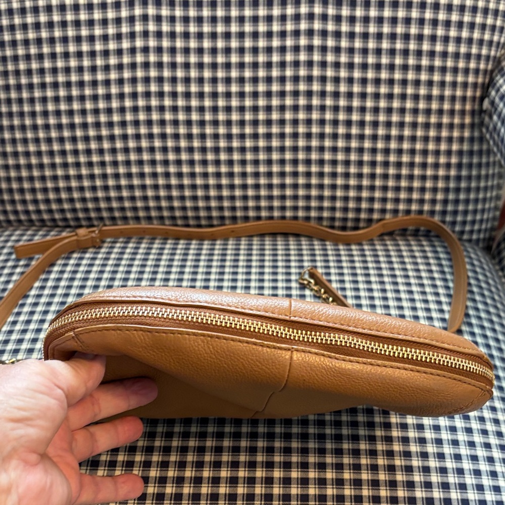 Tory Burch Ivy Tan Leather convertible Shoulder Bag - Picture 5 of 13